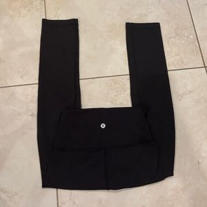 Lululemon heathered black leggings size 2